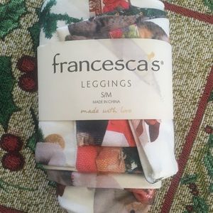 Christmas kitty leggings